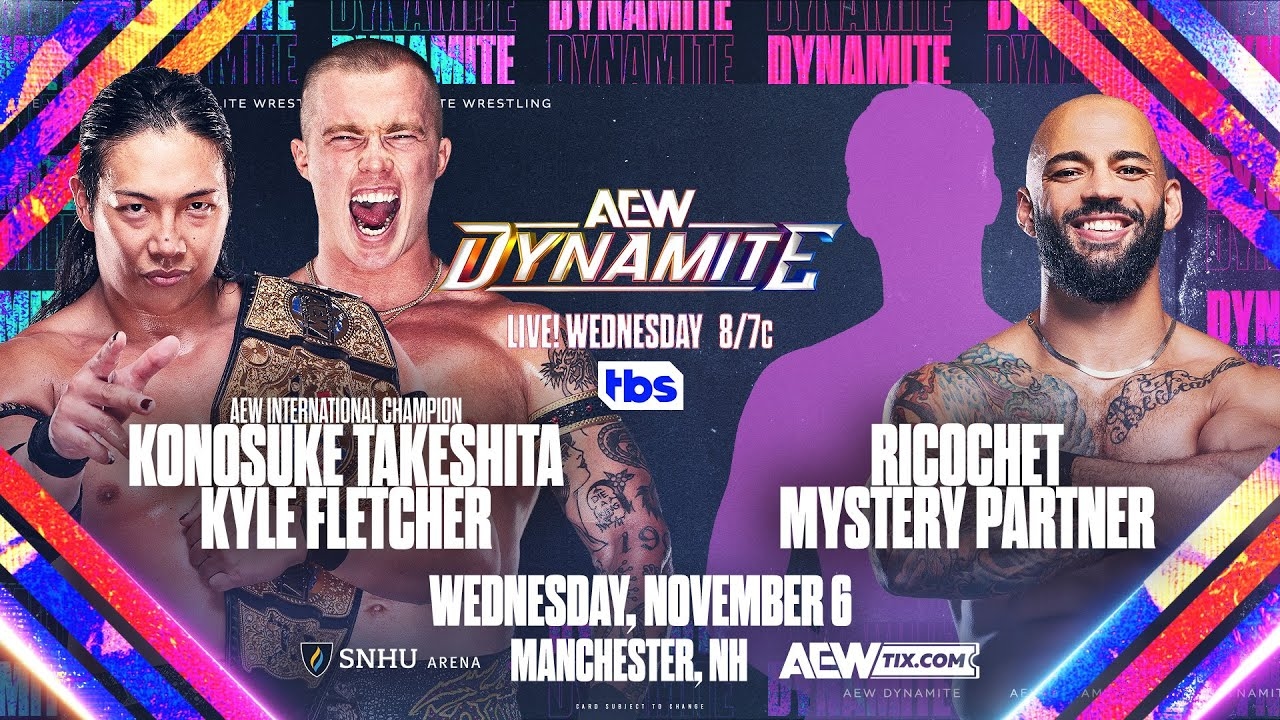 WWE 2K24 Don Callis Family Vs. Ricochet & A Mystery Partner | AEW Dynamite  11/6/24