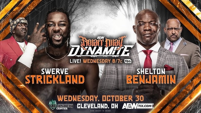 WWE 2K24 Swerve Strickland Vs. Shelton Benjamin | AEW Fright Night Dynamite  10/30/24