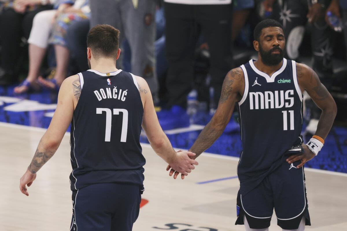 Mavericks can topple favored Celtics in NBA Finals if Luka Doncic and Kyrie  Irving shine together - The San Diego Union-Tribune