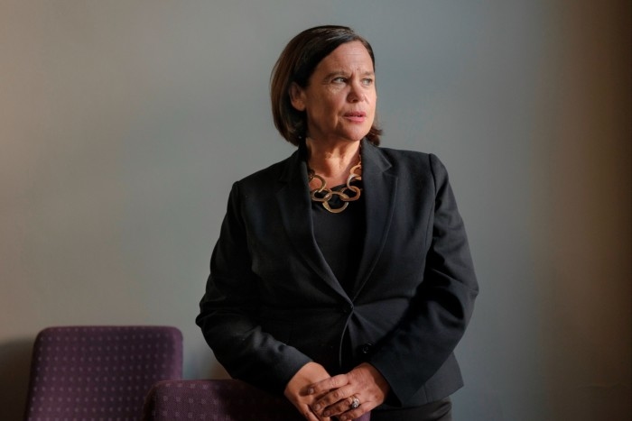 Mary Lou McDonald, president of Sinn Féin, Ireland’s largest opposition party