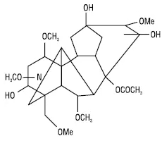  Структура аконітину