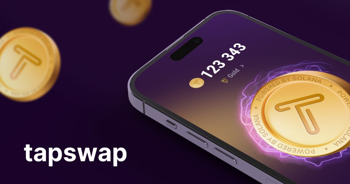 TapSwap - роздача нової безкоштовної монети. Аналог NotCoin на блокчейне Solana - AlexPro на we.ua