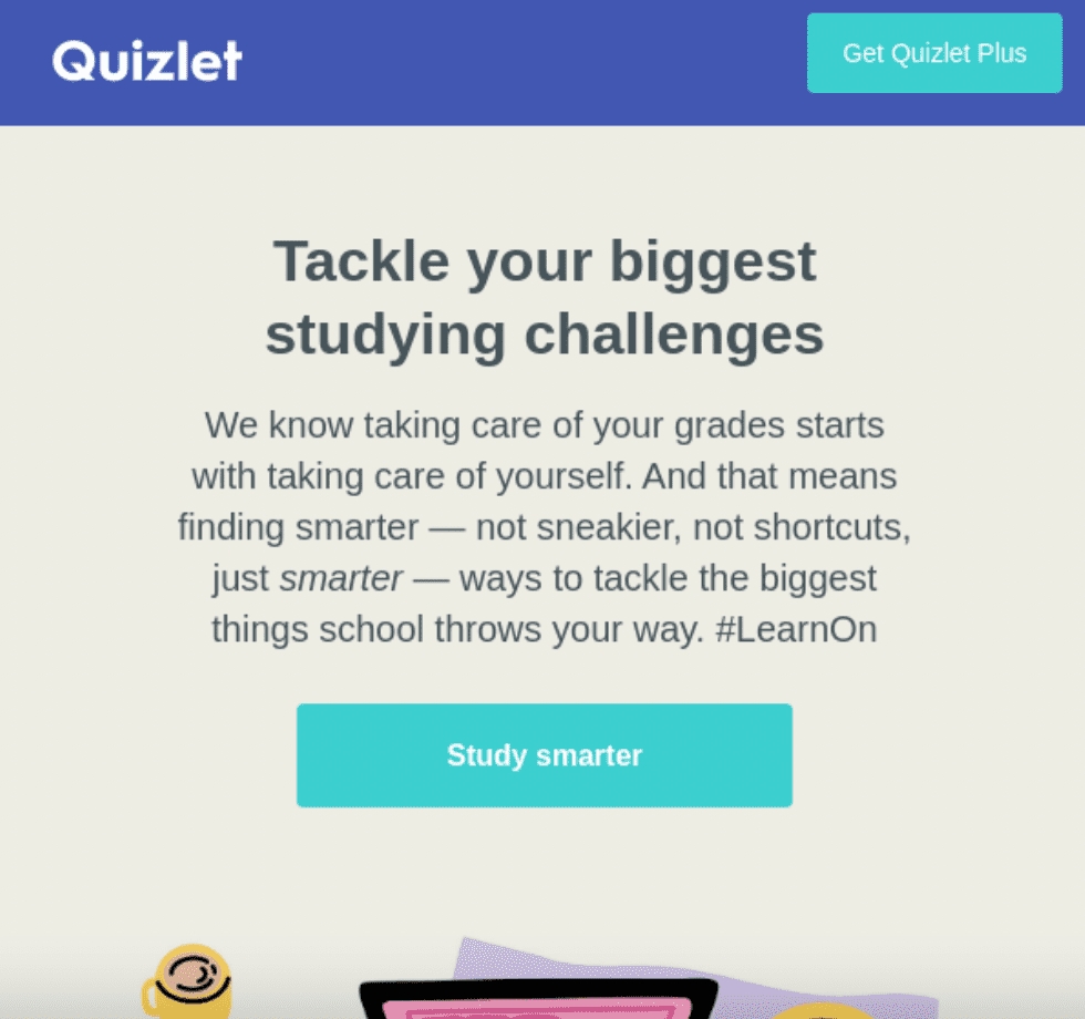 Адреси електронної пошти Quizlet