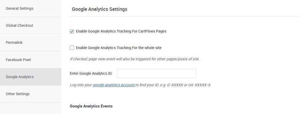Додавання Google Analytics до CartFlows
