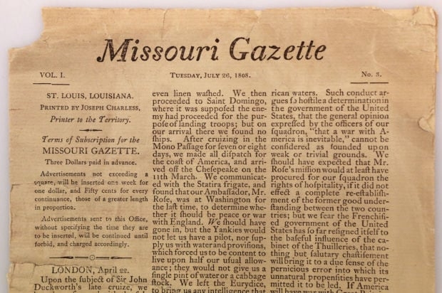 Town gets its first newspaper in 1808: Revisiting St. Louis' history