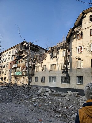 Зруйнований внаслідок обстрілу житловий будинок 30 березня 2022 року.