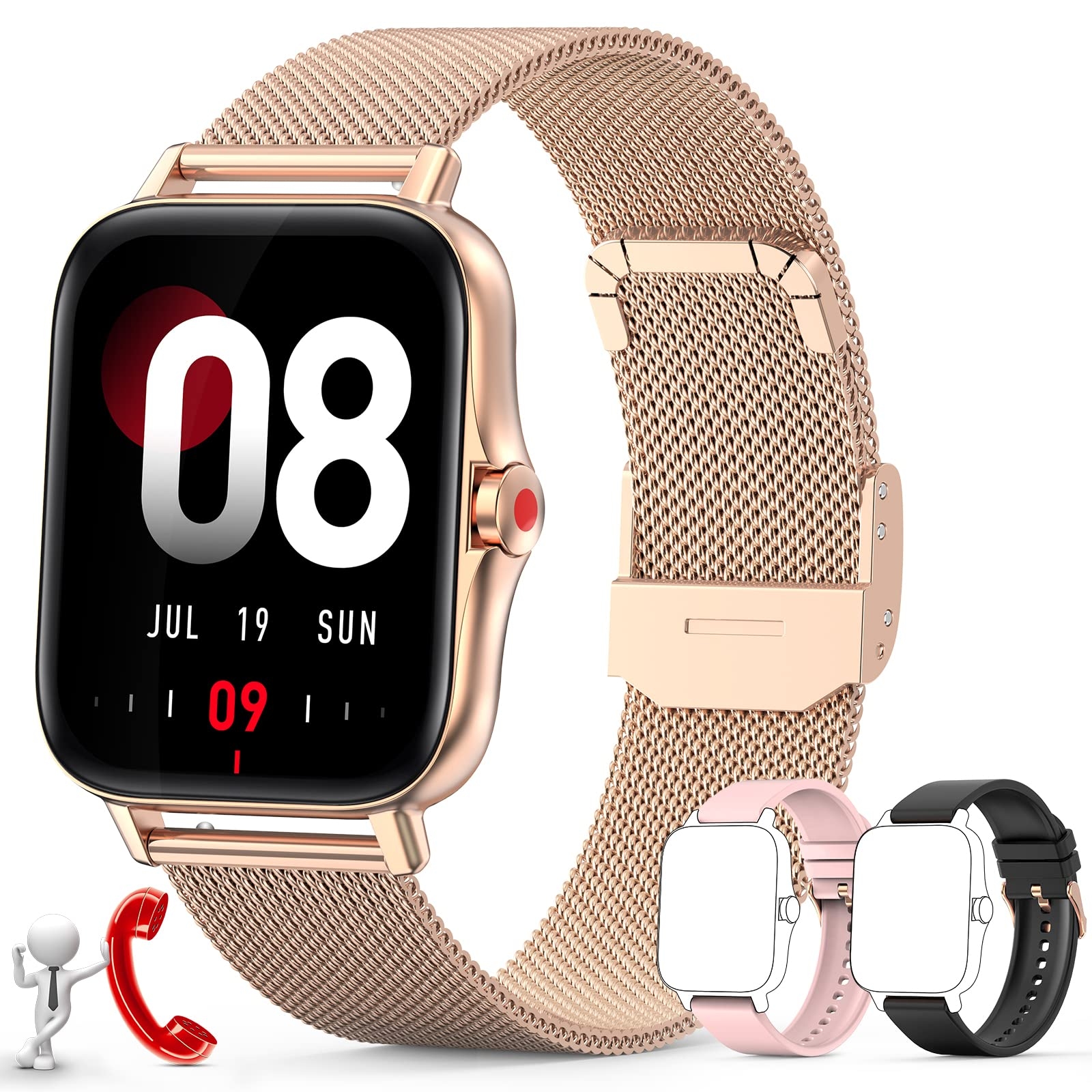 Square Smart Watch Women