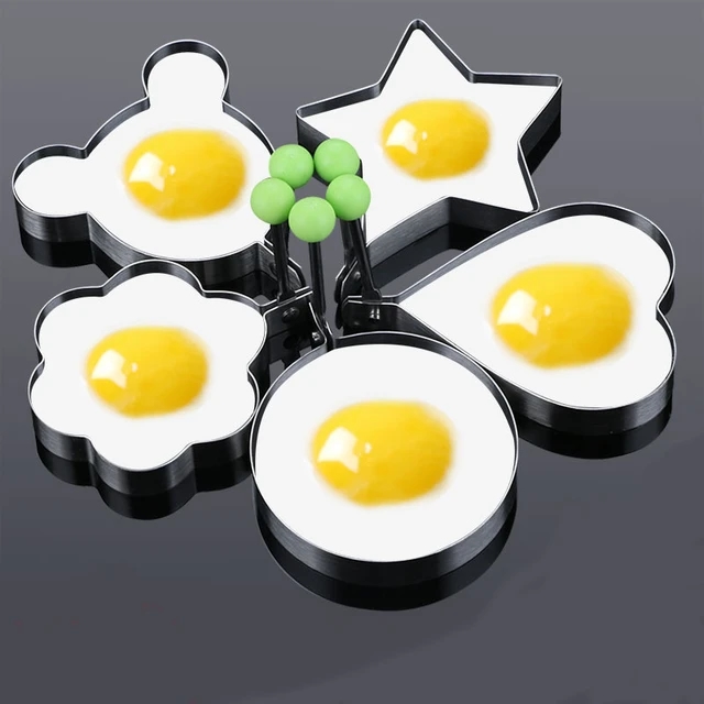 Stainless Steel 5Style Fried Egg Pancake Shaper Omelette Mold Mould Frying  Egg Cooking Tools Kitchen Accessories