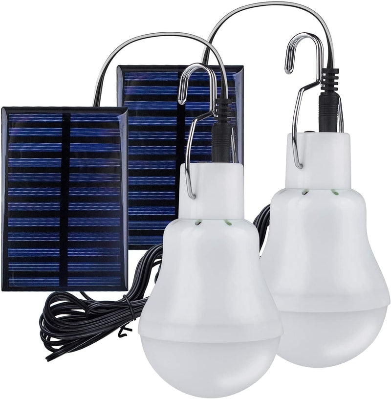 LED Solar Bulb Light Waterproof Outdoor 5V USB Charged Hanging Emergen