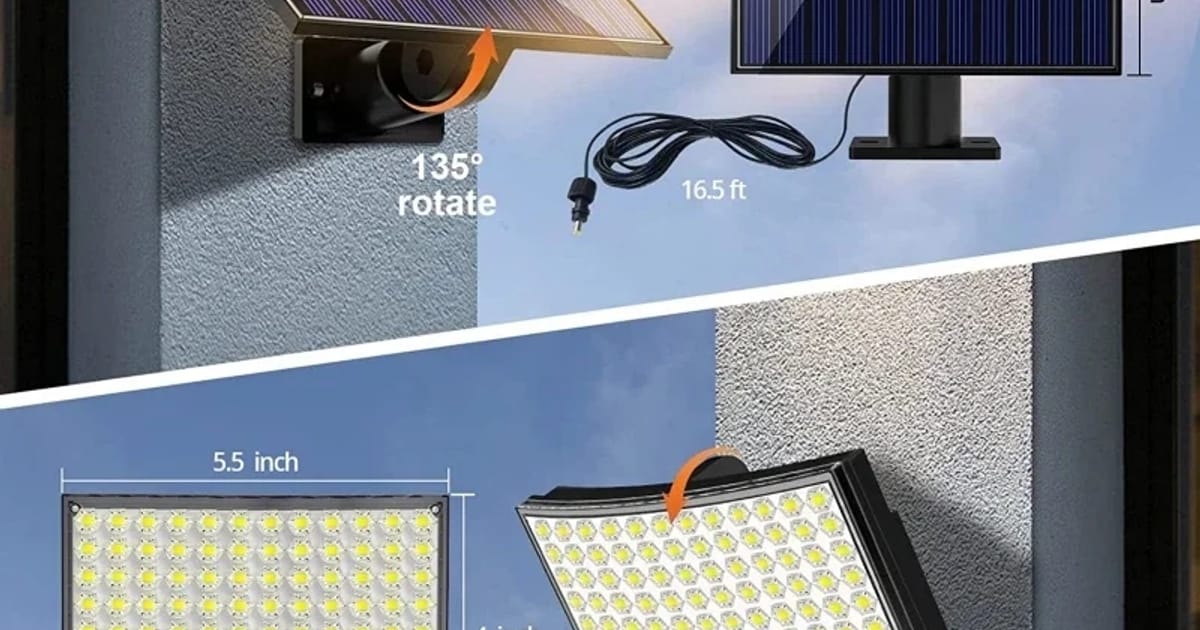 Топ-5 ліхтарів с сонячними панелями з Aliexpress - Рейтинг 2024 року - Revizorchyk на we.ua