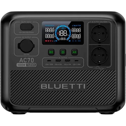 Зарядна станція Bluetti Portable Power Station AC70 - придбати в Дніпрі, Україні: ціна, характеристики | інтернет-магазин TOUCH