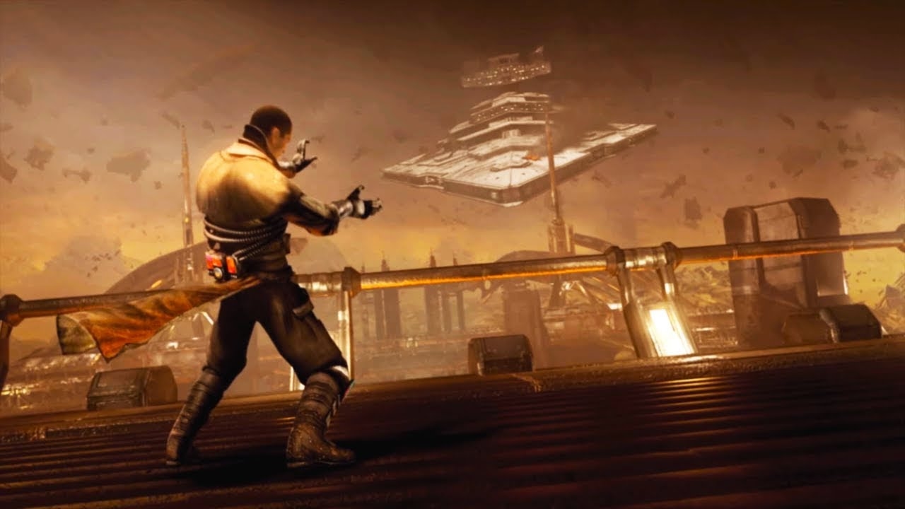 Starkiller Force Pulls Down a Star Destroyer - Star Wars: The Force Unleashed