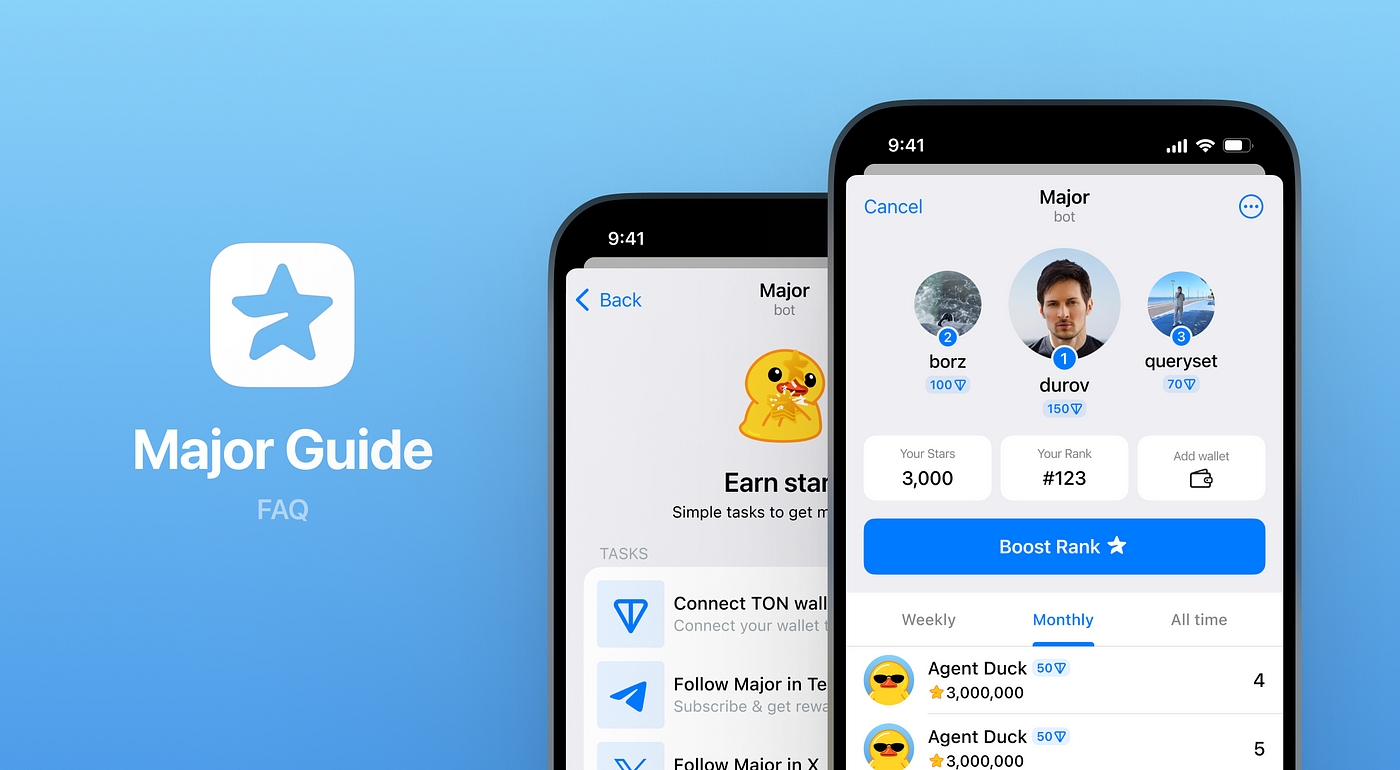 How to earn Telegram ⭐ Stars with MAJOR app. Full guide. | by Gomunculus  Erectus | Jul, 2024 | Medium