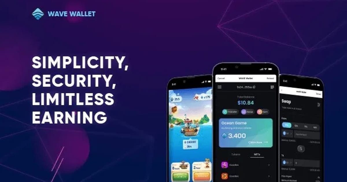 Wave Wallet - криптогаманець з можливістю заробітку у вашому Telegram - Cripto Vova на we.ua