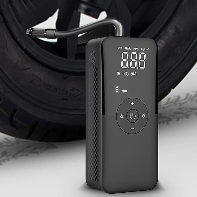 CARSUN Air Pump Auto Tire Inflator 2000mAh Rechargeable Compressor Digital  Cordless Car Tyre Inflator Bicycle Ball Motorcycle - AliExpress