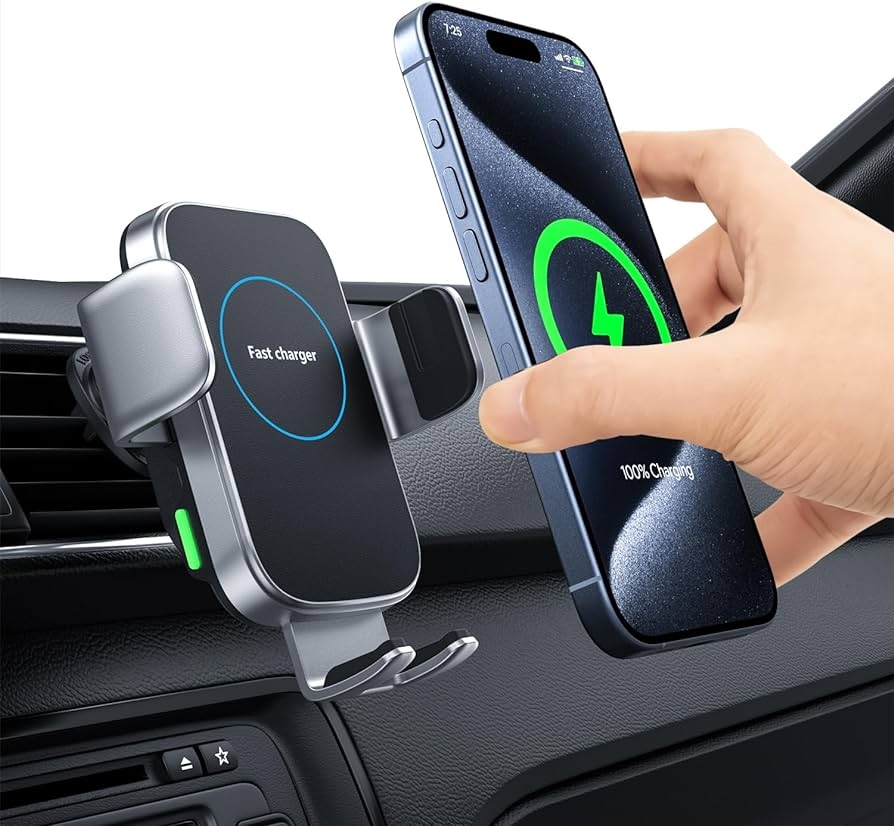 Amazon.com: Wireless Car Charger, 15W Auto-Clamping Charger Mount, Air Vent Car  Charging Holder for iPhone 15 14 13 12 11 Pro Max Plus Mini X Xr Xs,  Samsung S23 S22 S21 S20