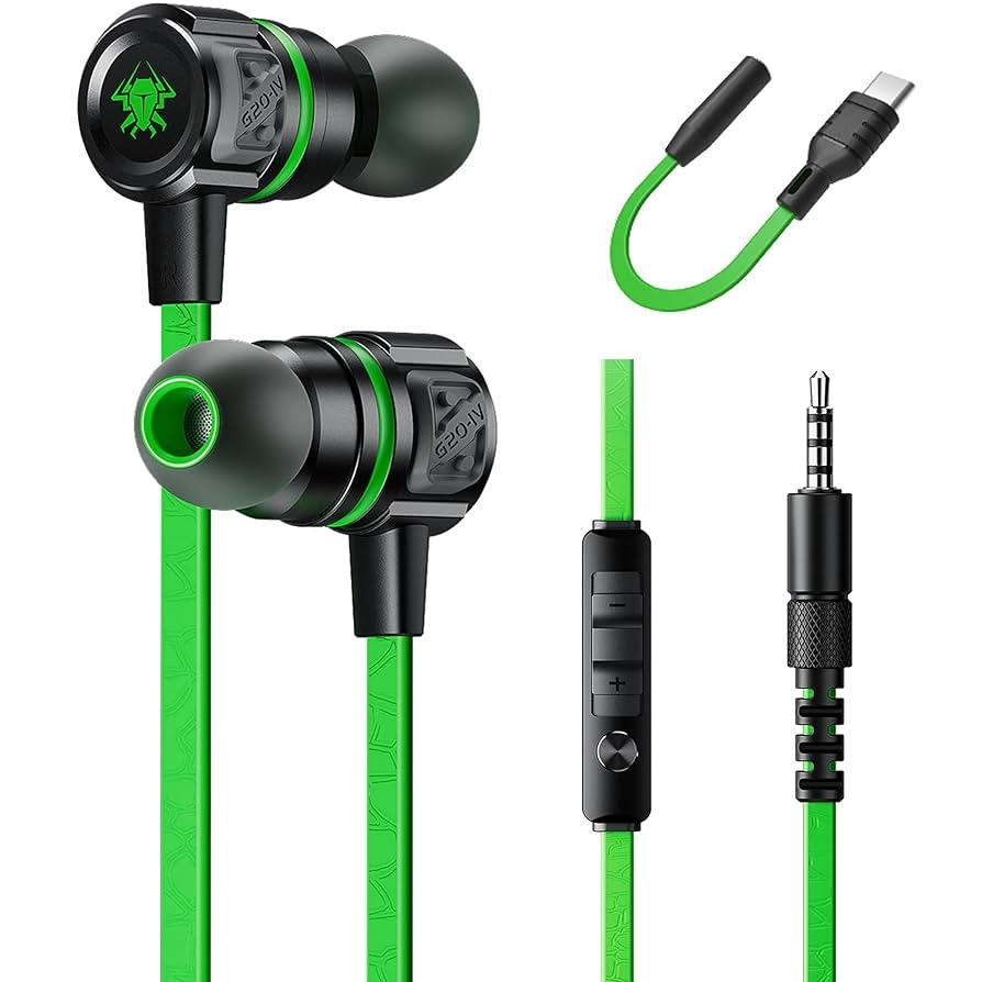 Amazon.com: Gaming Earbuds Wired, USB C & 3.5mm Dual Plug in Ear Headphones with Mic and Volume Control for Small Ears, Stereo Bass Noise Isolating Earphones for PC/PS4/PS5/Xbox Series/Switch/Sleep/Sport/Workout : Video Games