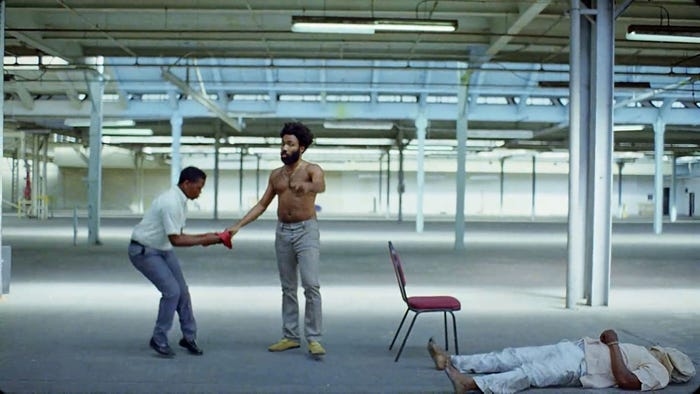 this is america childish gambino gun red cloth