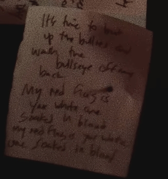 Lyrics from Raise the Red Flag in the As Sick as the Secrets Within video!  : r/marilyn_manson