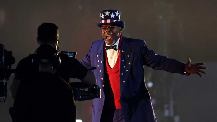 Samuel L. Jackson in the halftime show, explained: Why actor joined  Kendrick Lamar in America-themed performance | Sporting News Canada