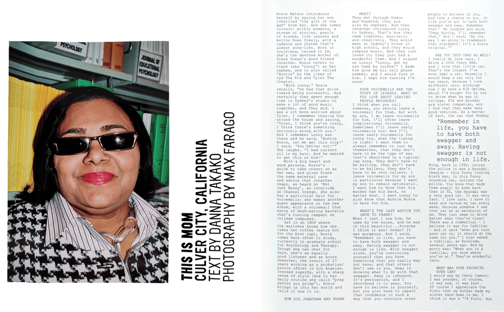 "This Is Mom," pages 26–27 of Boys Don't Cry.