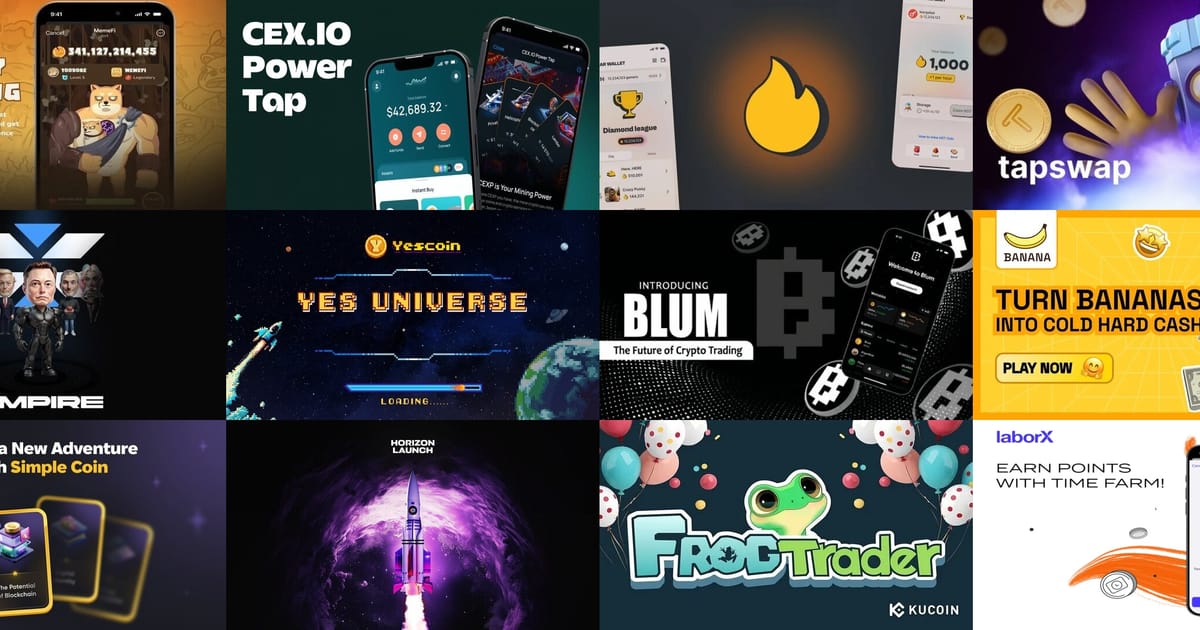 Топ 12 найкращих додатків для заробітку криптовалюти доступних в Telegram | MemeFi Coin, TapSwap, X Empire, BLUM, Yescoin… - ISA на we.ua