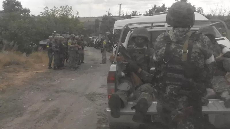 Добровольці наступають на Іловайськ. 2014 р.