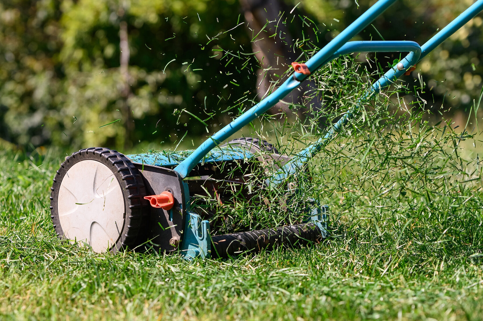 Купити механічну газонокосарку - ручні шпиндельні косарки недорого