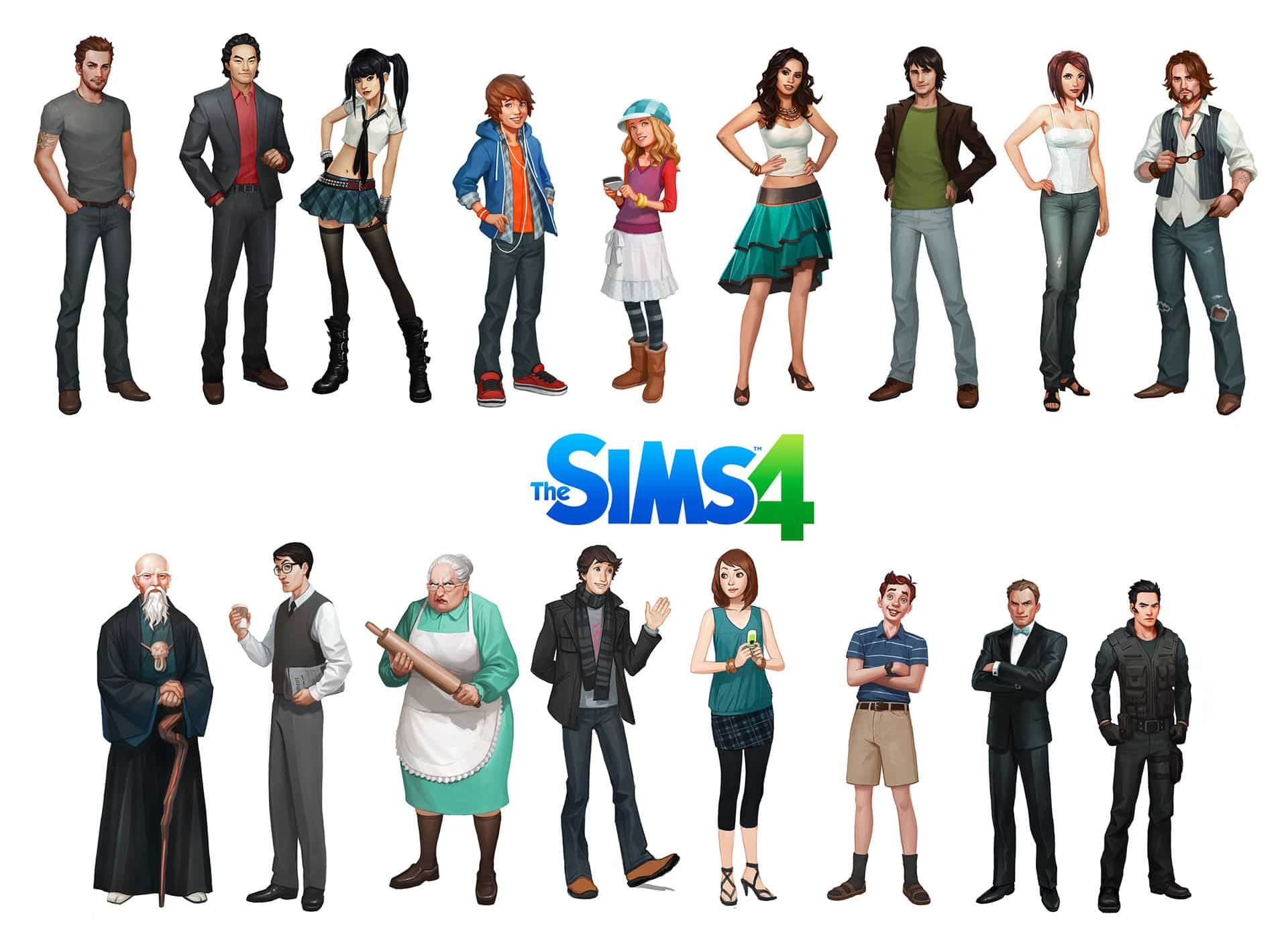 The Sims 4: Character Art Style Concept