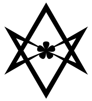 Thelema clover vinyl decal religion Occult Aleister Crowley Unicursal  Hexagram | eBay