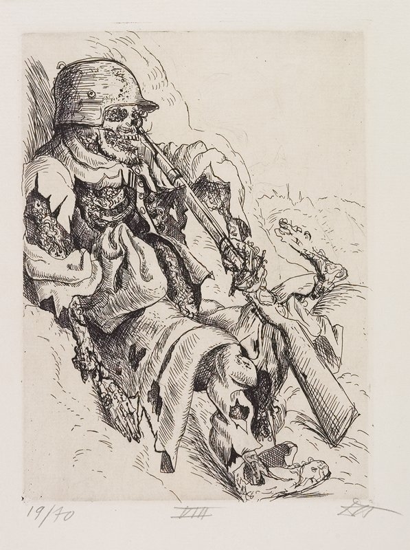 Otto Dix. Toter Sappenposten [Мертвий вартовий]