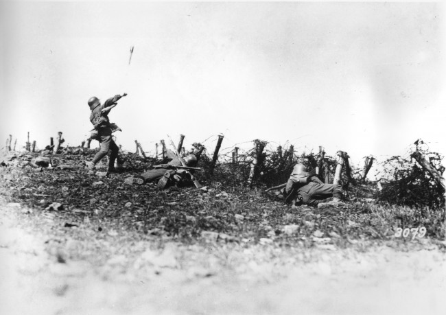 Тренування німецьких штурмовиків напередодні наступу, 1918 рік