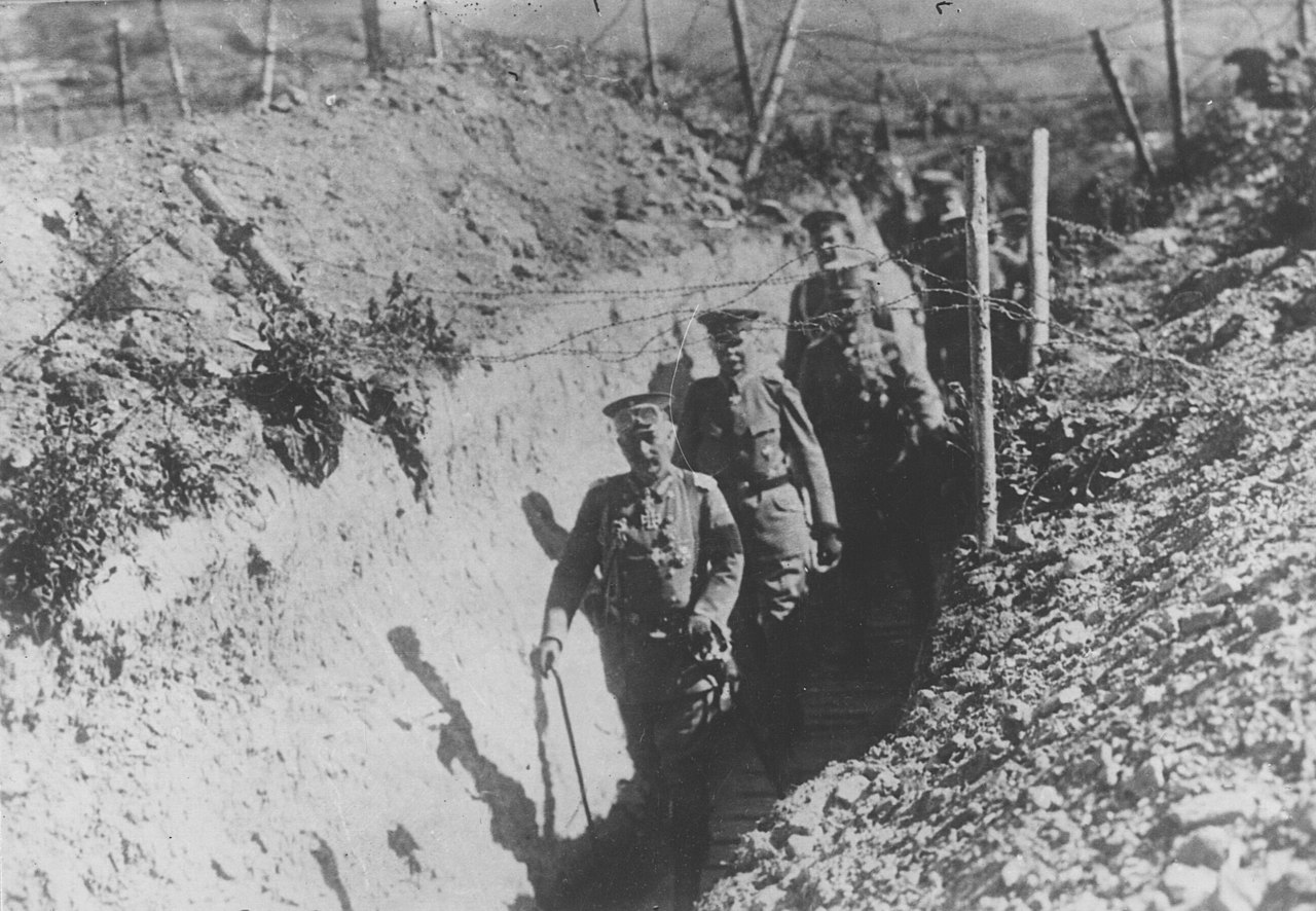 Кайзер Вільгельм під час візиту на Західний фронт, 4 квітня 1918