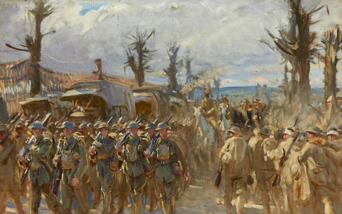 John Singer Sargent - The Arrival of American Troops at the Front