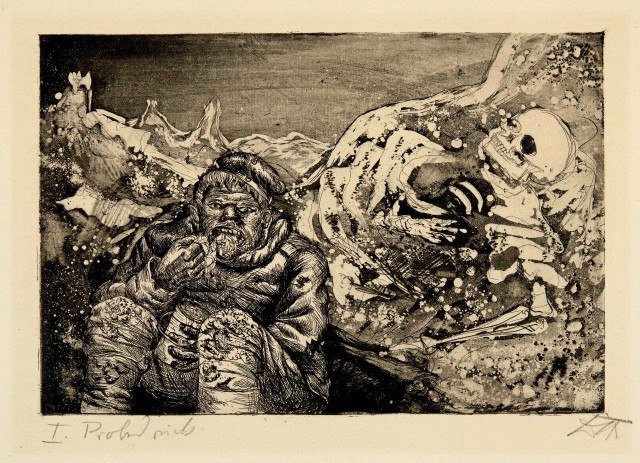 Otto Dix - Mahlzeit in der Sappe (Lorettohöhe) [Перекус в траншеї, висота Лоретто]