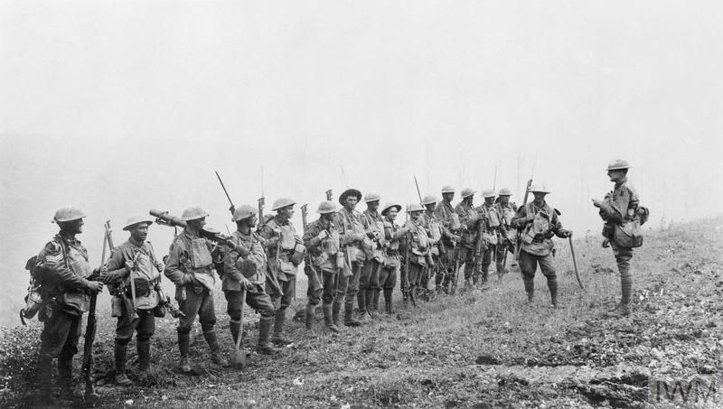 Австралійські солдати, учасники бою за Амель 4 липня 1918
