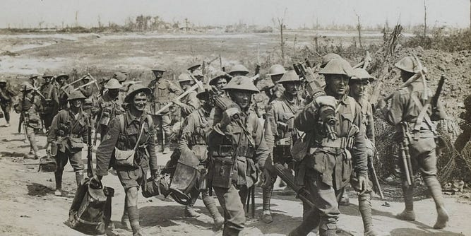 Британські піхотинці, березень 1918
