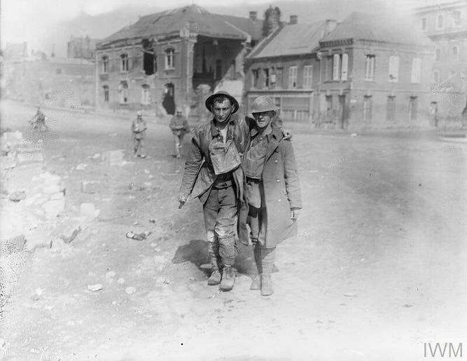 Поранені солдати 5-ї армії, 23 березня 1918