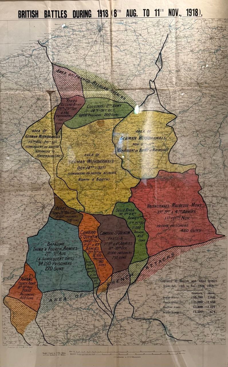 Наступи в смузі британської армії з серпня ло листопад 1918