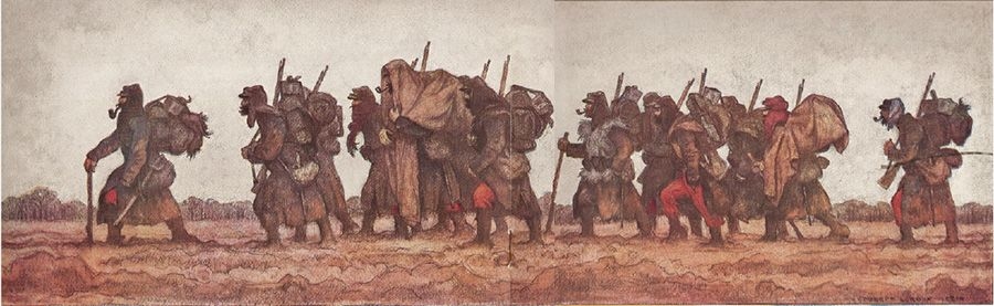 Georges Leroux, Relief of an Advanced Post, 1914