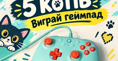 Стильний геймпад у подарунок. Квест знайти 5 котів - на we.ua