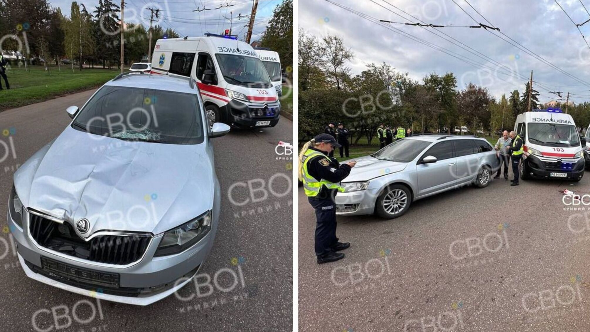 У Кривому Розі водій збив на переході двох дітей