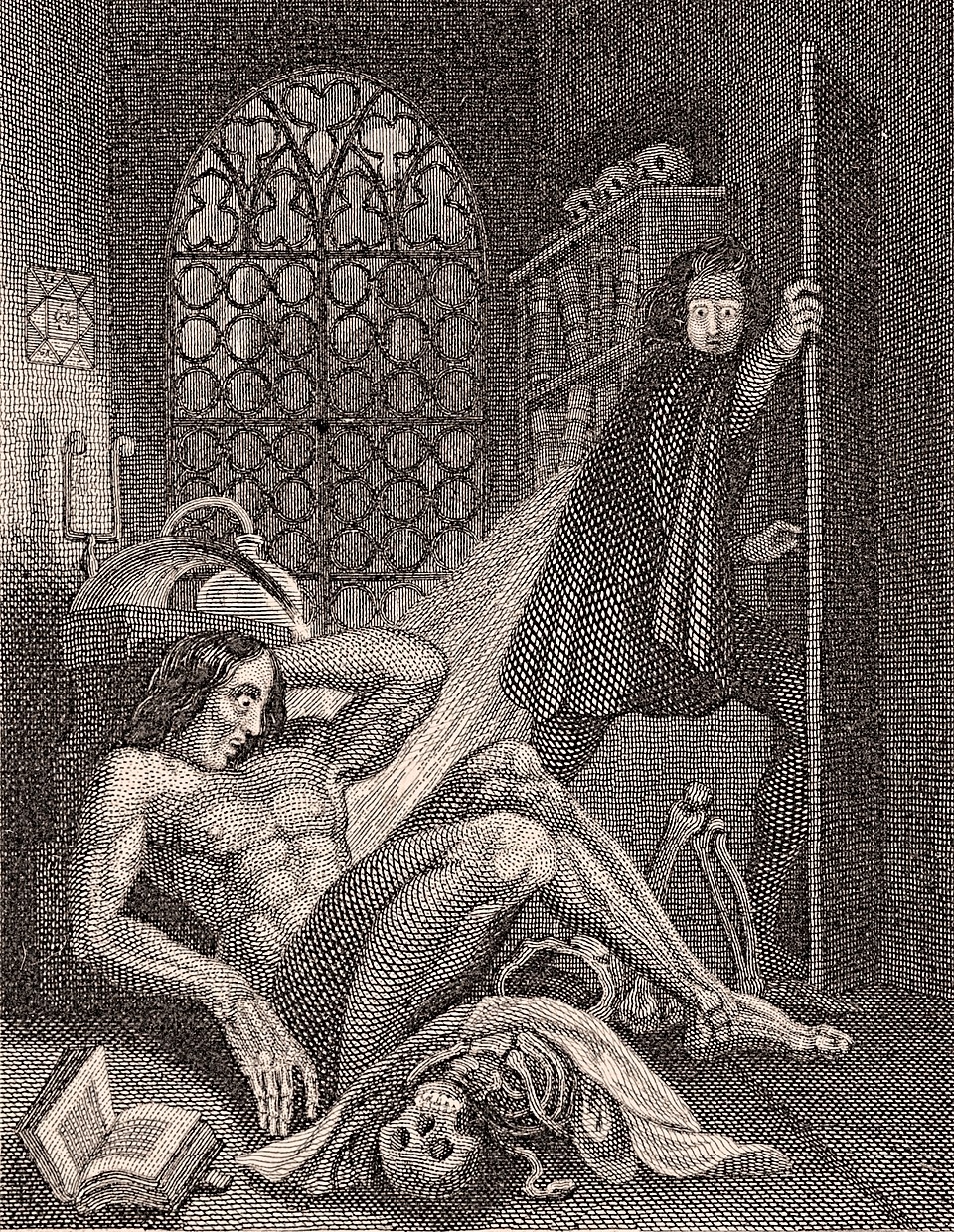 Theodor von Holst. Ilustracja do Frankensteina,