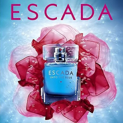 Парфумерія для жінок Escada Парфумерія Escada Into the Blue старий випуск парфумована вода для жінок.