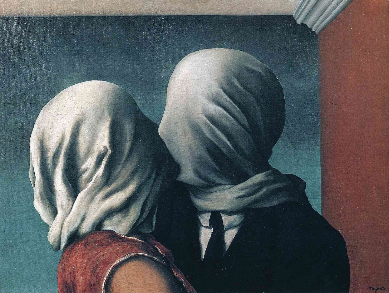 Рене Магрітт. “Закохані”. 1928
