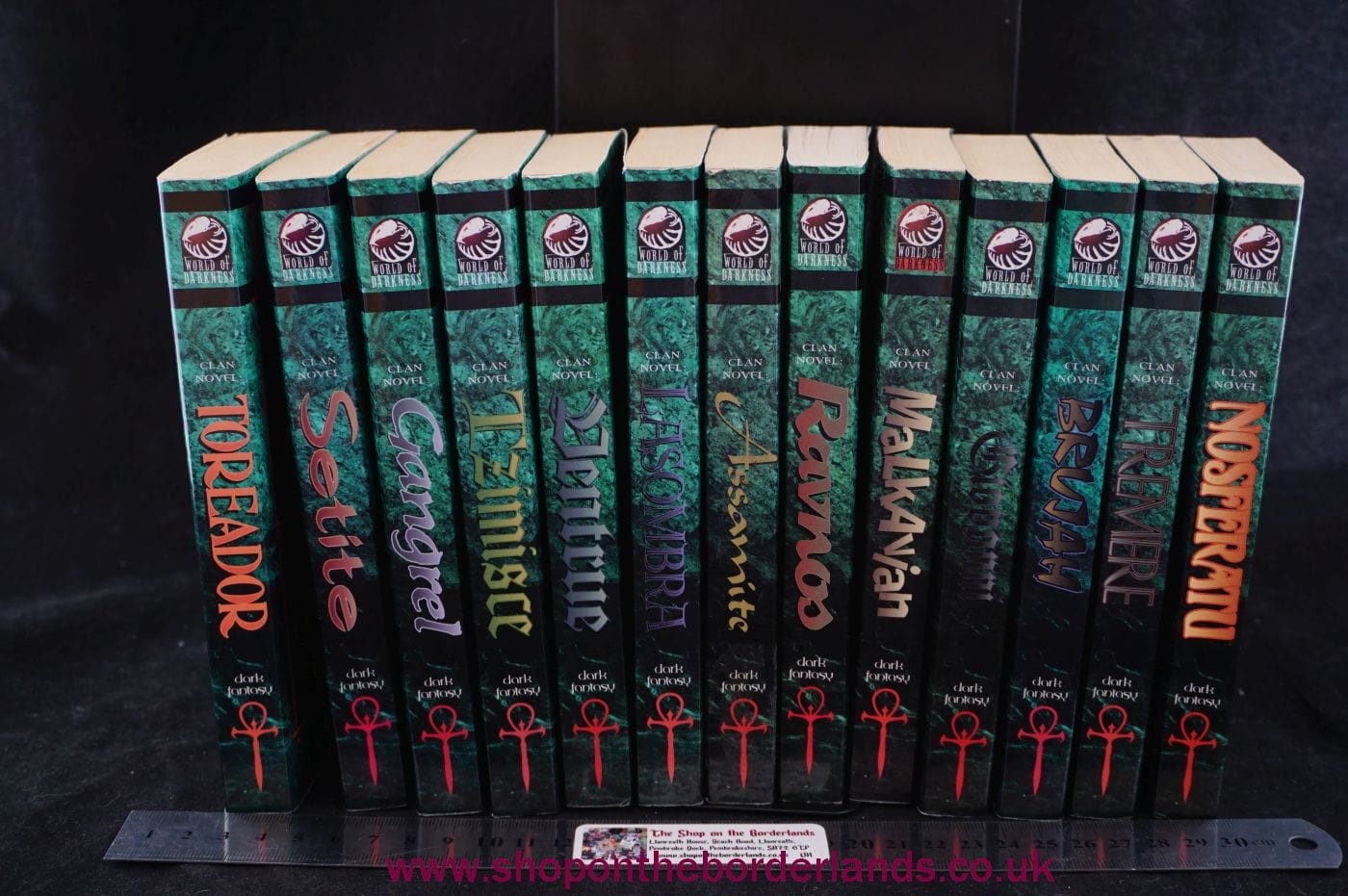 The Complete Clan Novel Series, thirteen paperback Vampire: The Masquerade novels - The Shop on the Borderlands