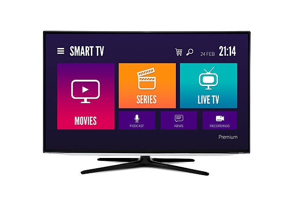 VOD multimedia TV streaming concept VOD multimedia TV streaming concept, TV isolated IPTV  stock pictures, royalty-free photos & images