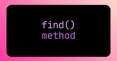 Метод find() у Python - на we.ua