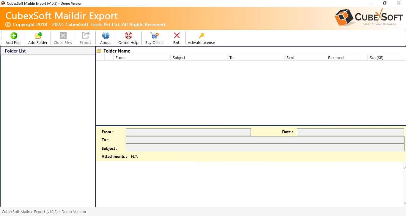launch maildir export tool
