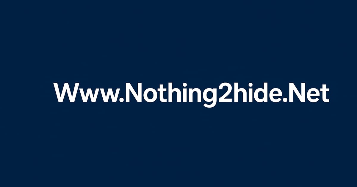 Www.Nothing2hide.Net – Complete Guide to the Platform - Jasika Roy на we.ua